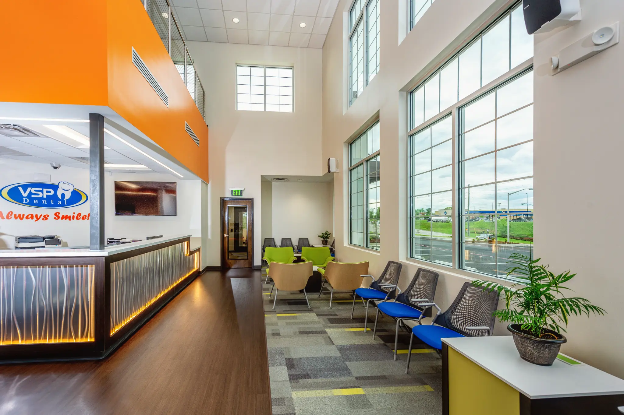 VSP Dental lobby and reception area in Danville, Virginia